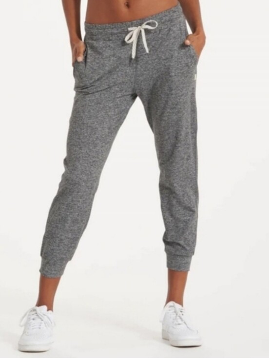 Vuori Pants - Vuori Performance Joggers Heathered Gray Crop Size M